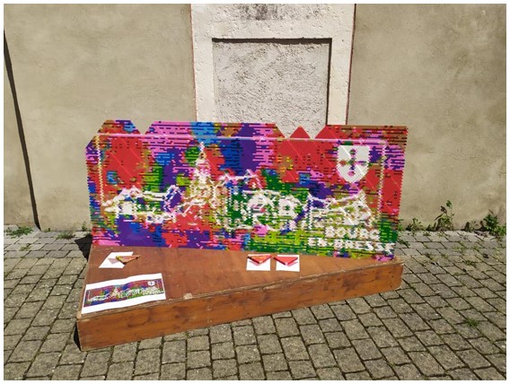 Mosaïque pour le festival « Colorez Bourg » à Bourg-en-Bresse